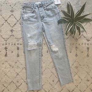 NWT O'Neill distressed mom jeans size 25